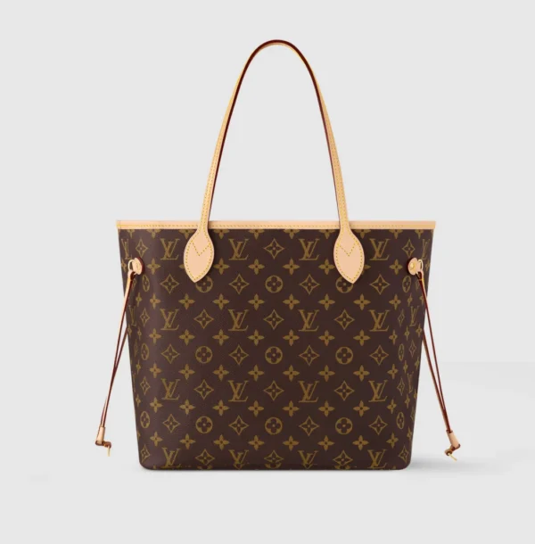 LV Neverfull MM Monogram Canvas HandBag - Cherry - Image 6